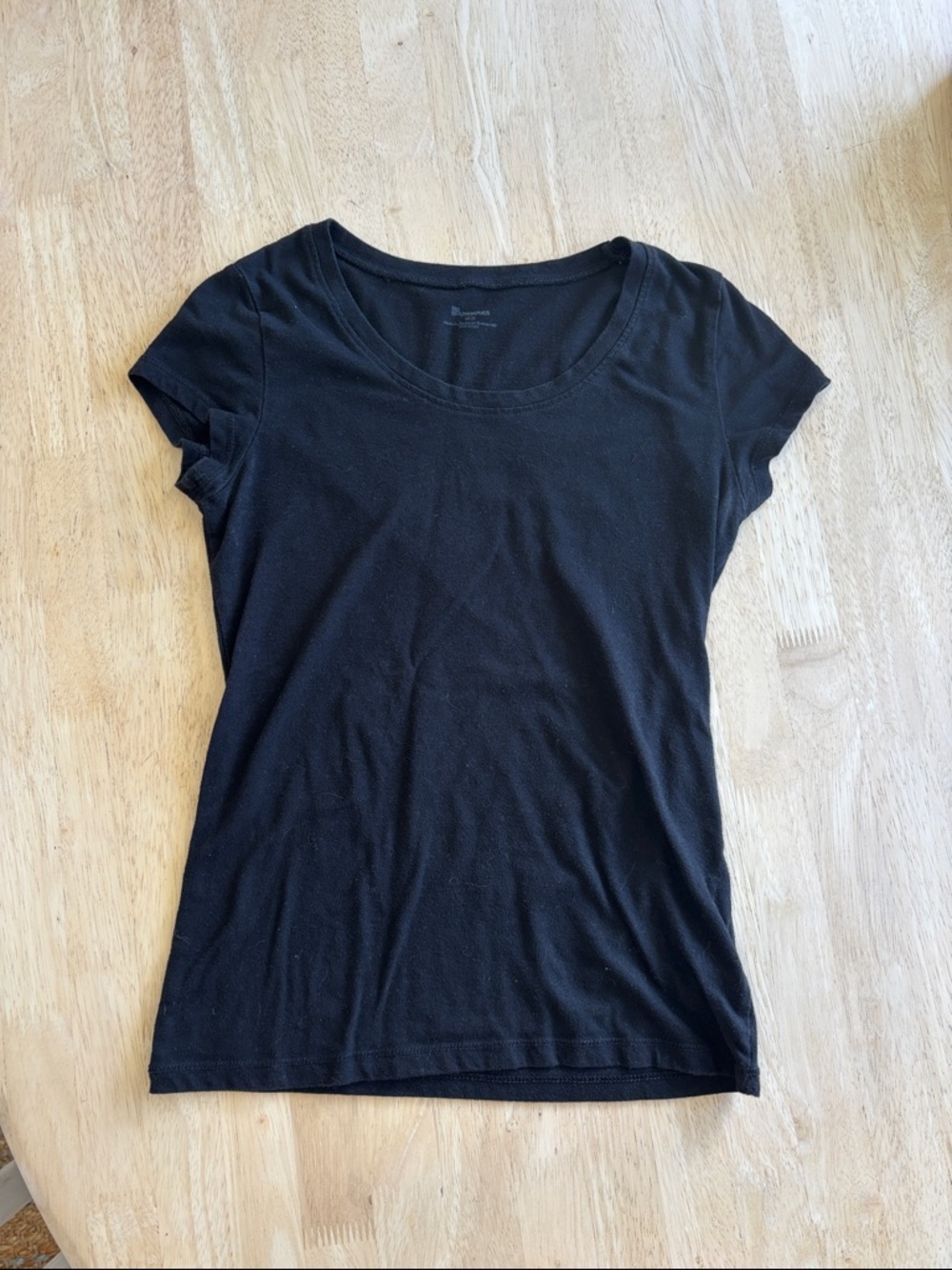 No Boundaries Black Scoop Neck Short Sleeve Tee